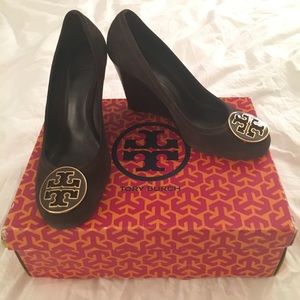 Tory Burch Suede Wedges