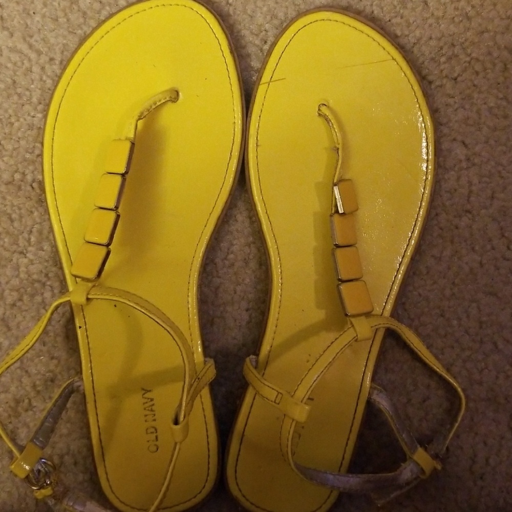Old Navy Yellow Sandals