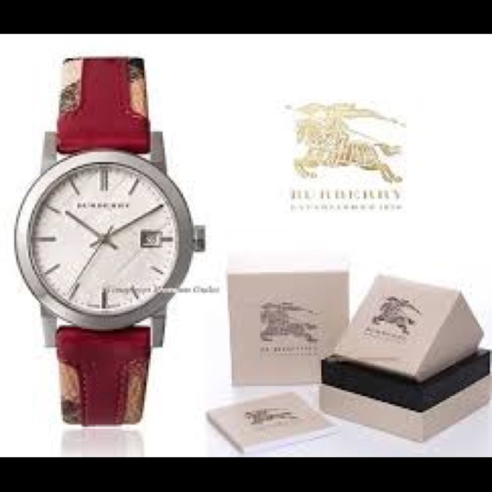Burberry leather watch
