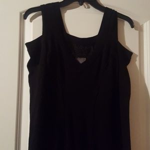 Black cold shoulder sweater