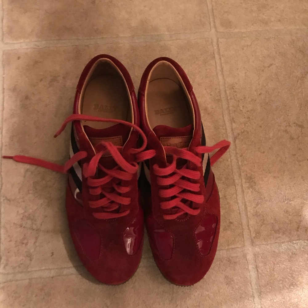 Red Bally Sneakers