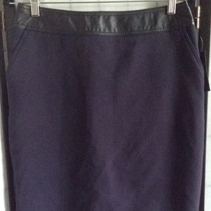 NWT Worthington Women's 10 Navy Blue Skirt