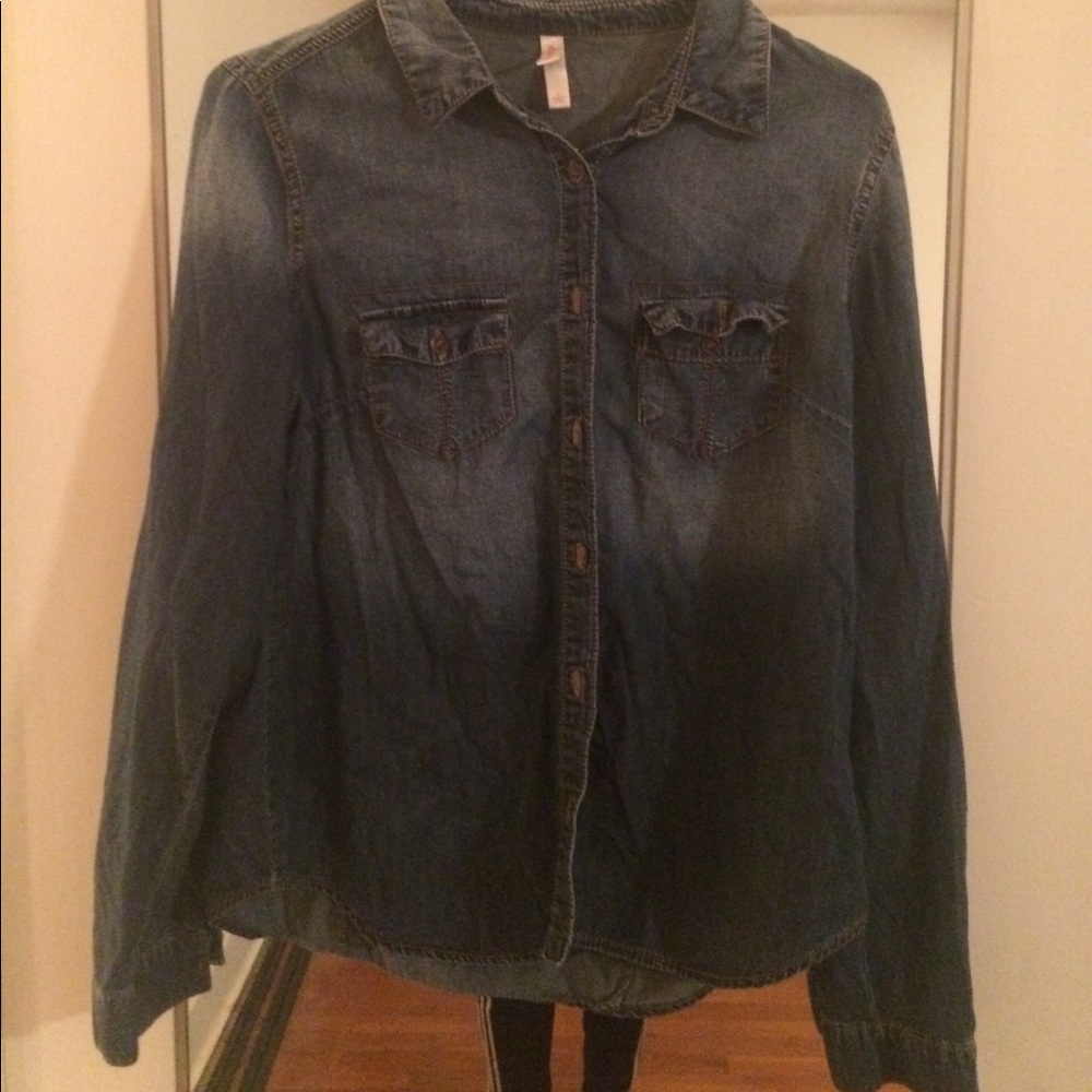 button down denim shirt
