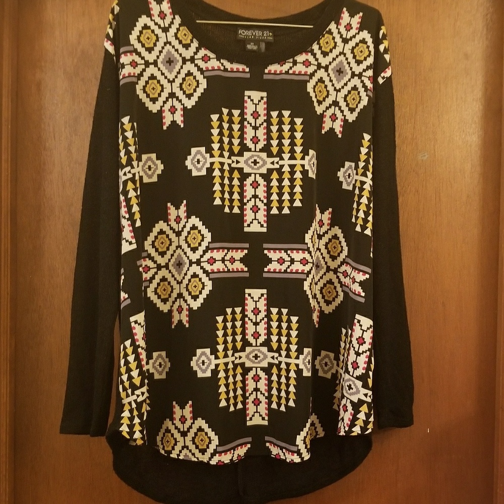 Aztec print top