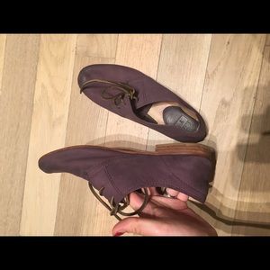 Frye purple flats