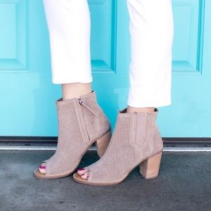 TOMS Majorca Peep-Toe Bootie