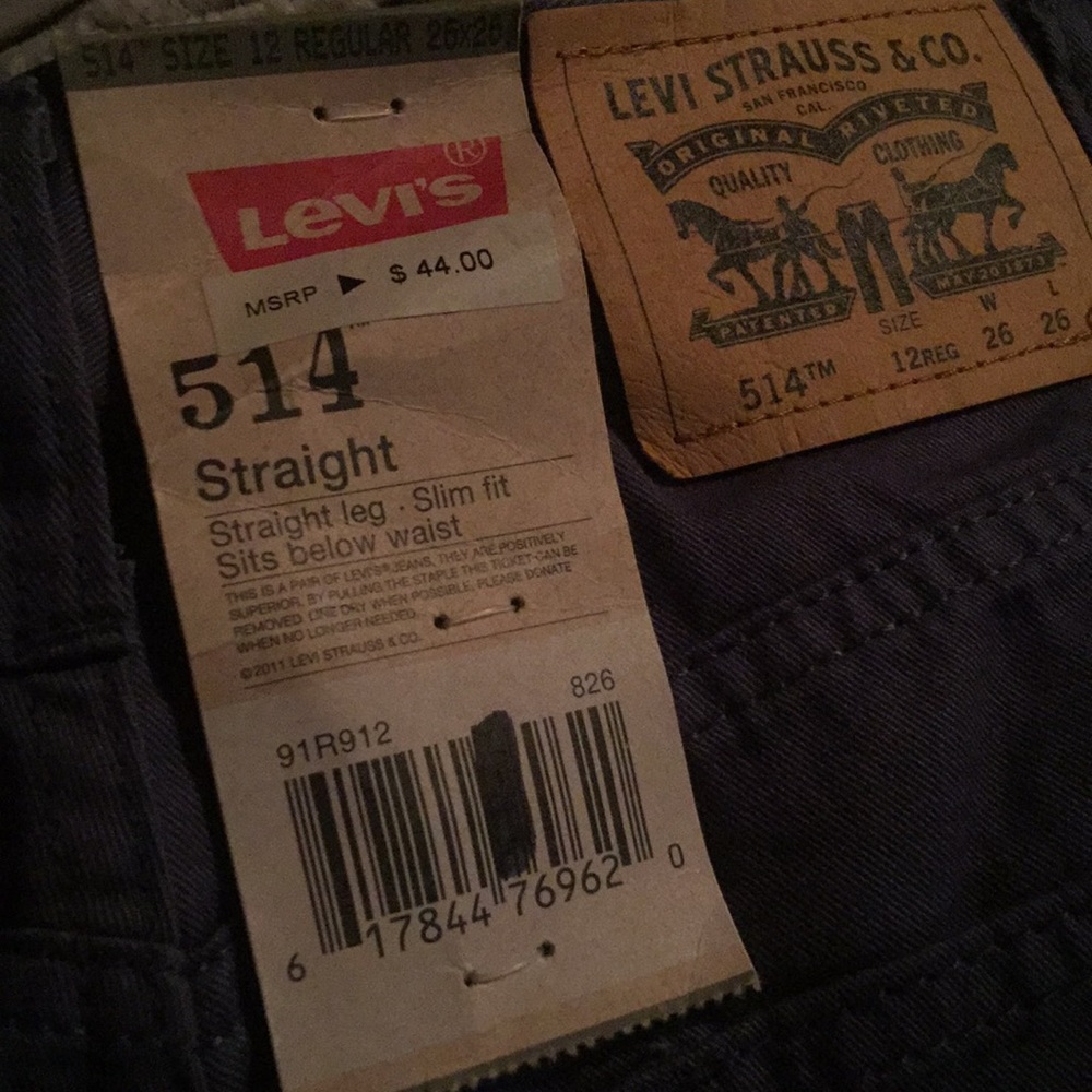 514 straight leg slim fit boy jeans