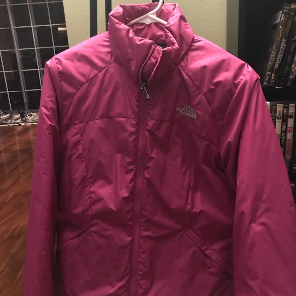 Pink North Face Jacket Size Medium
