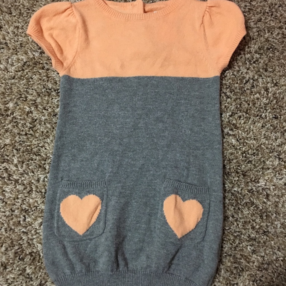 Knit heart dress 18-24 months