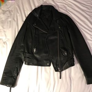 Lucky Brand leather moto jacket
