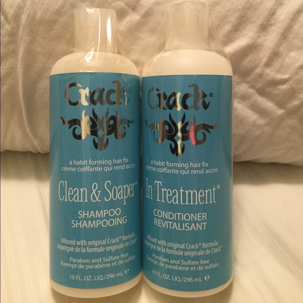 Crack shampoo and conditioner set