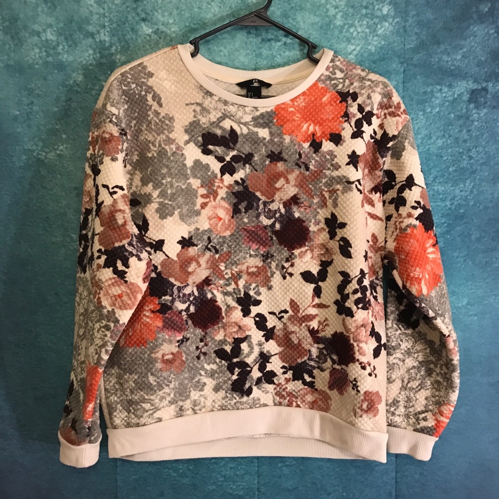 Pretty h&m floral sweater size S - Picture 1 of 6