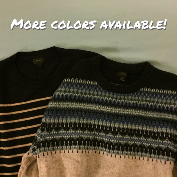 [SOLD] Navy/White Striped Lambswool Sweater (MD) - Picture 5 of 5