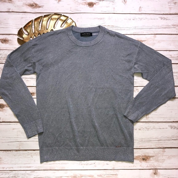 Ivanka Trump Sweaters - Ivanka Trump Sparkly Metallic Long Sleeve Sweater