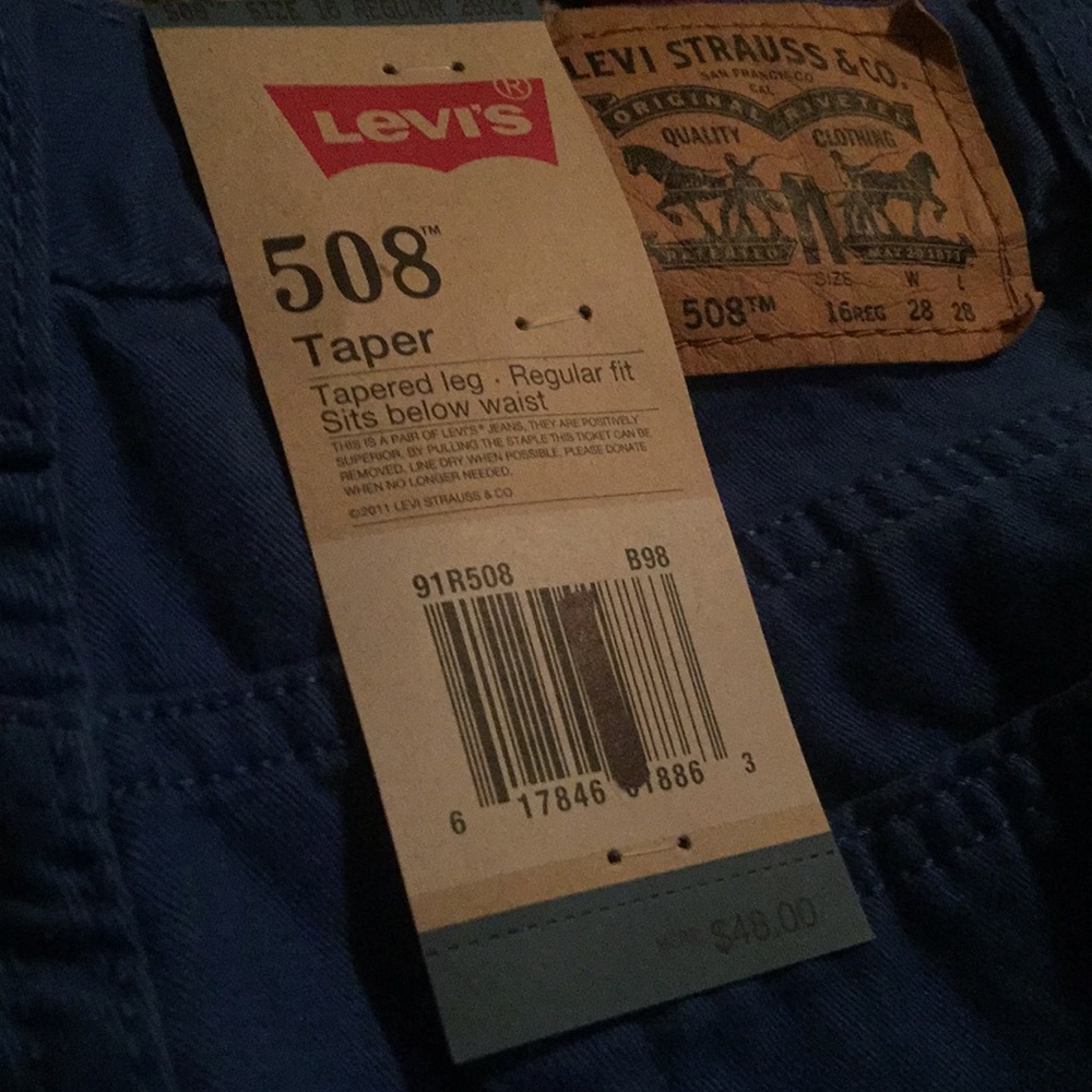 508 taper girls Levi’s jeans