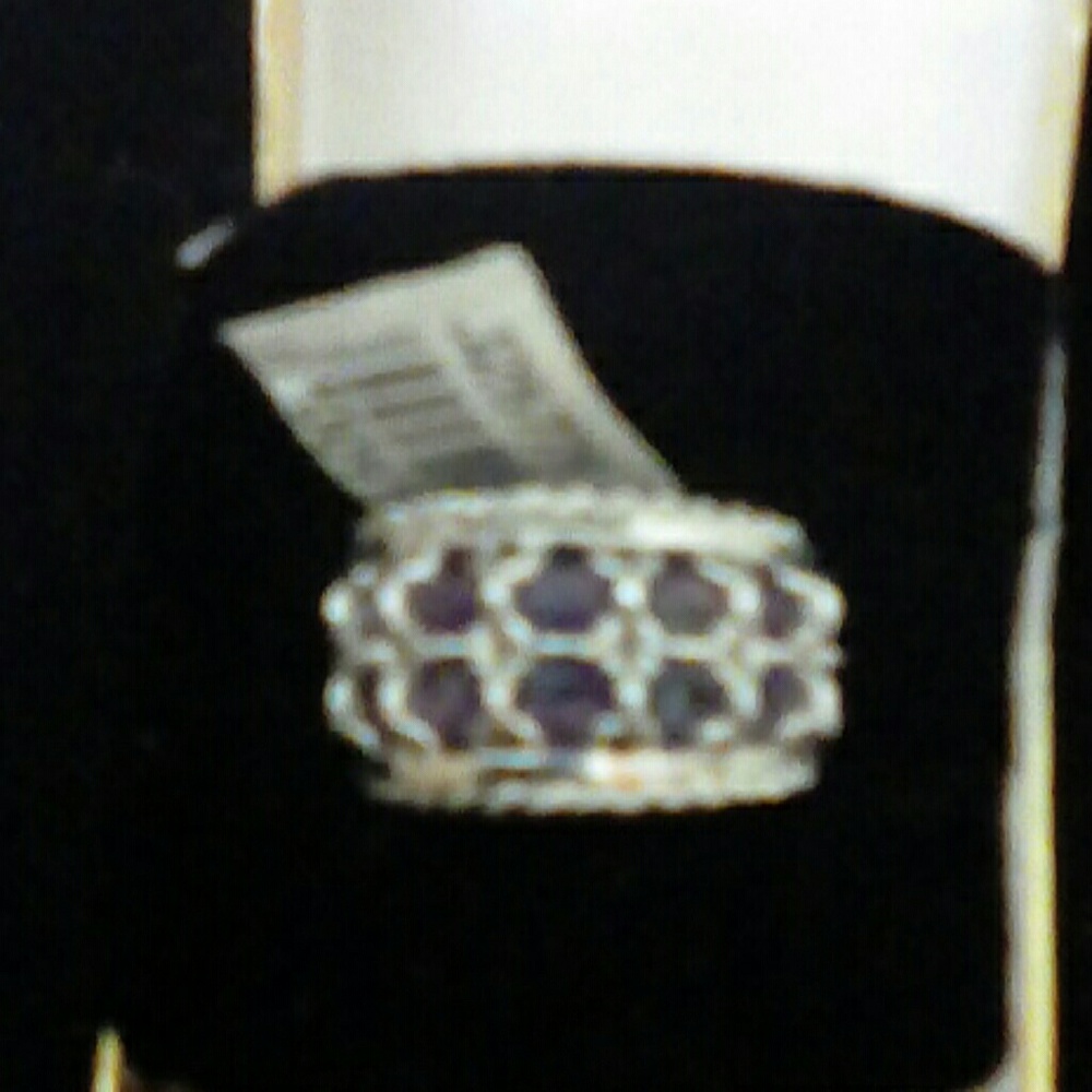 Anthony Nak sterling and Amethyst ring