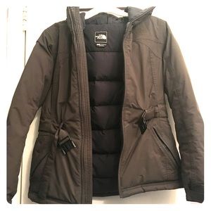 North Face Green Belted Down Jacket