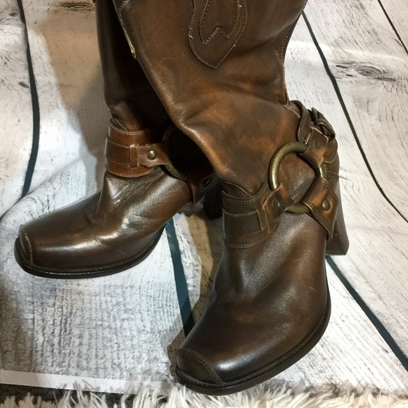 $$ SOLD$Justin fashion leather distressed boot 8.5 - Picture 5 of 8