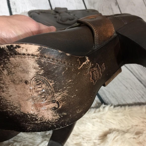 $$ SOLD$Justin fashion leather distressed boot 8.5 - Picture 6 of 8