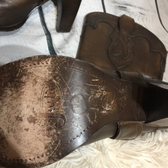 $$ SOLD$Justin fashion leather distressed boot 8.5 - Picture 7 of 8