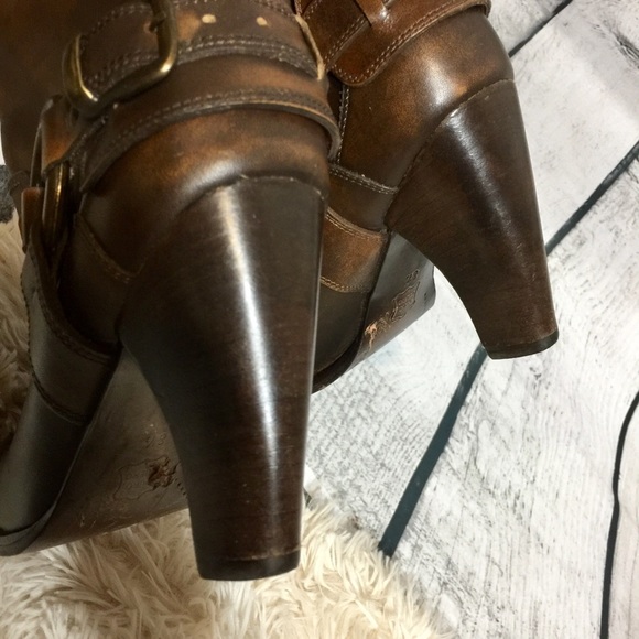 $$ SOLD$Justin fashion leather distressed boot 8.5 - Picture 8 of 8