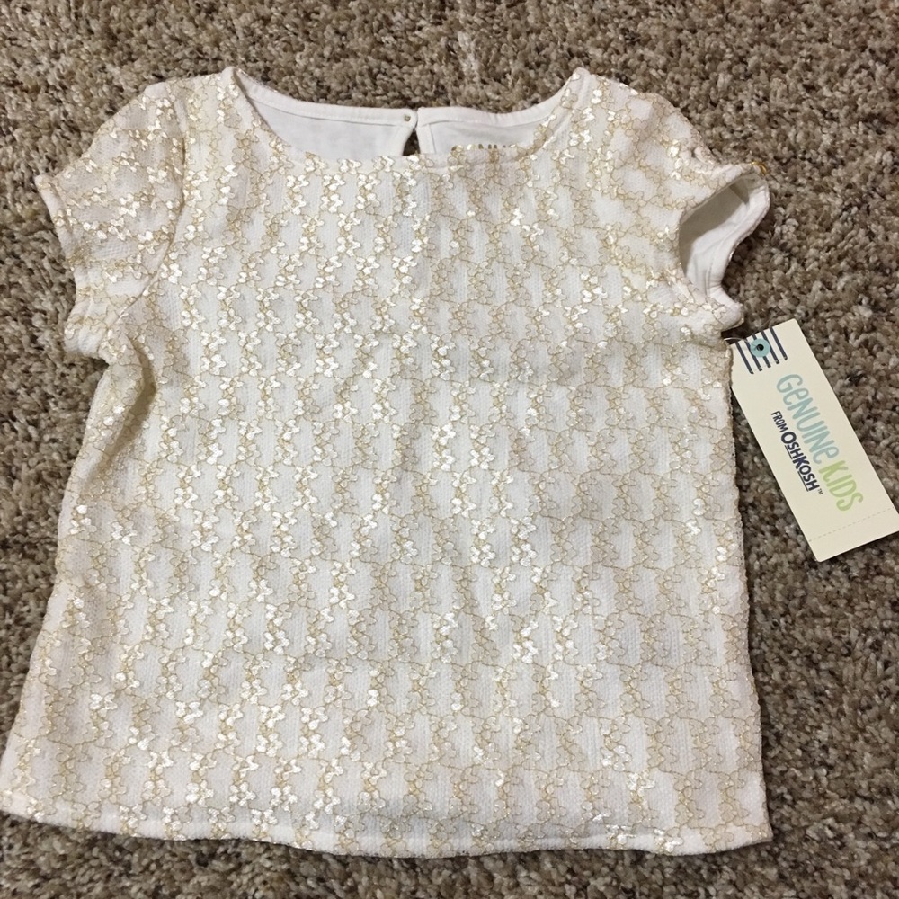 2T Gold & cream top