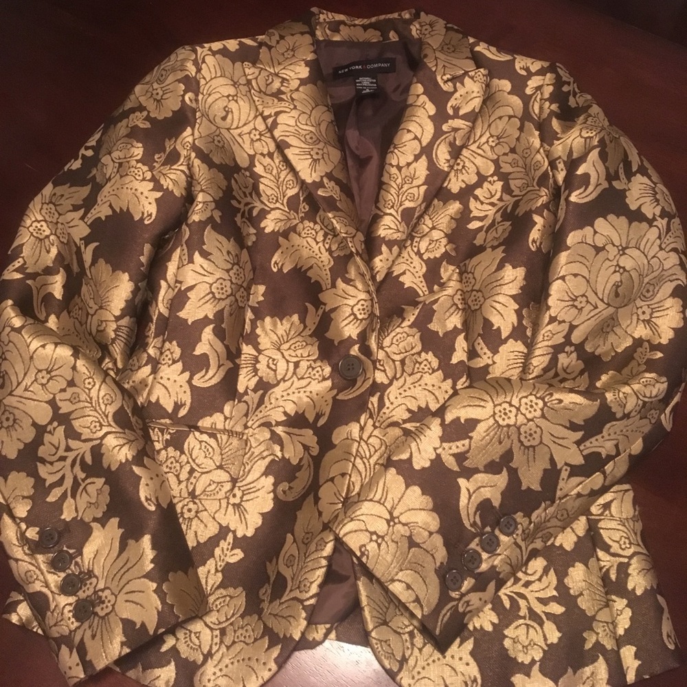 Gold & Brown Blazer