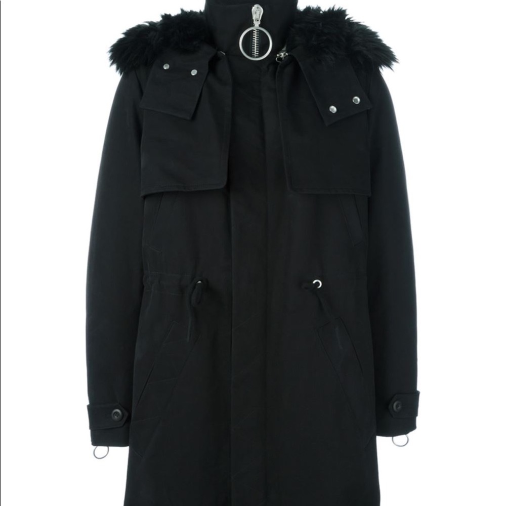 100%Auth Off-White Men's hooded parka