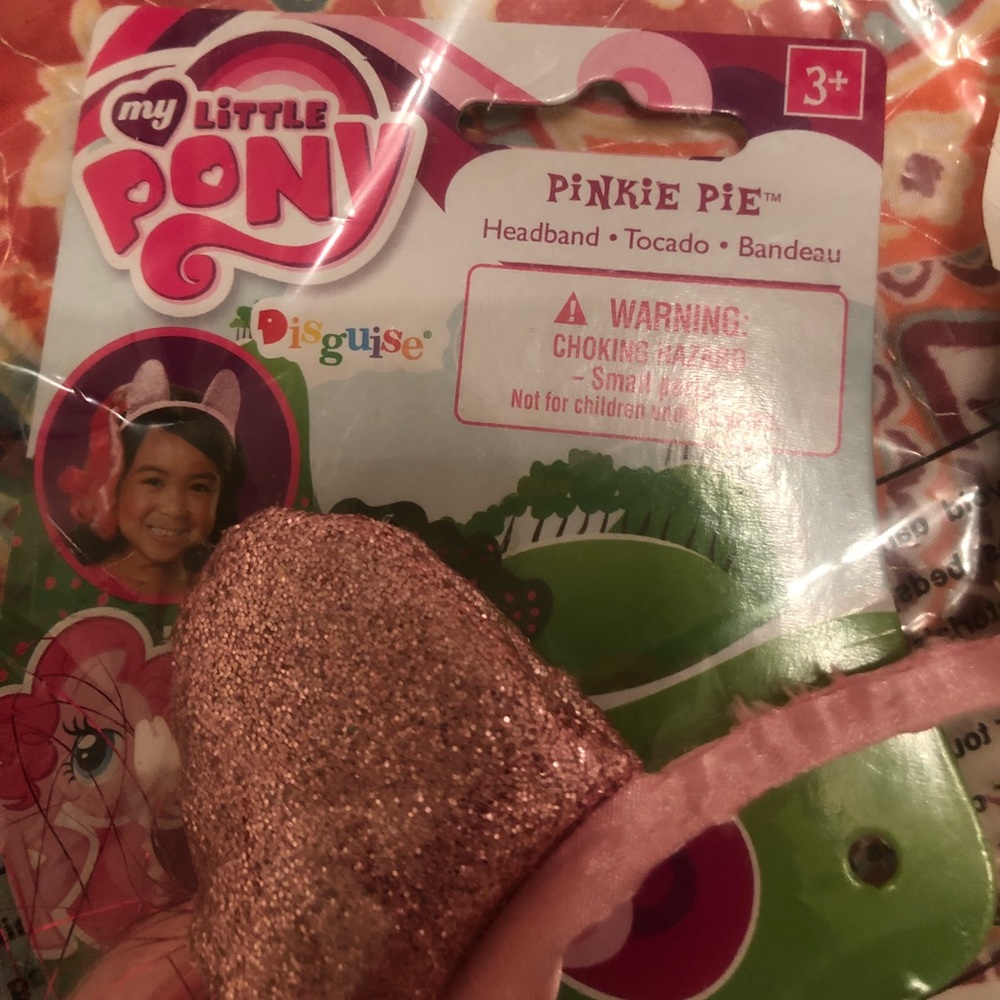 NWT Pink Pie Ears Headband