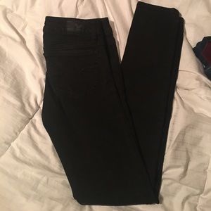 American eagle black stretch skinny jeans