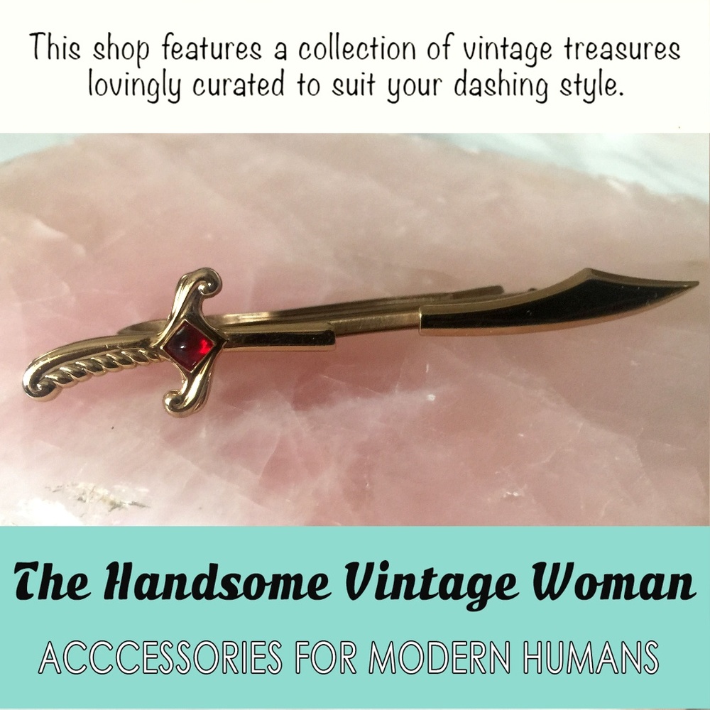 Vintage Hickok Gold Tie Clip