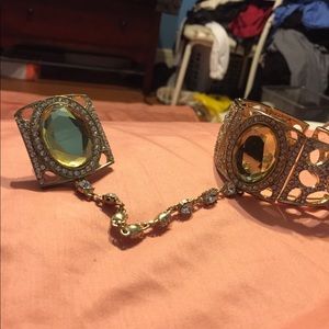 Gold ring and bracelet