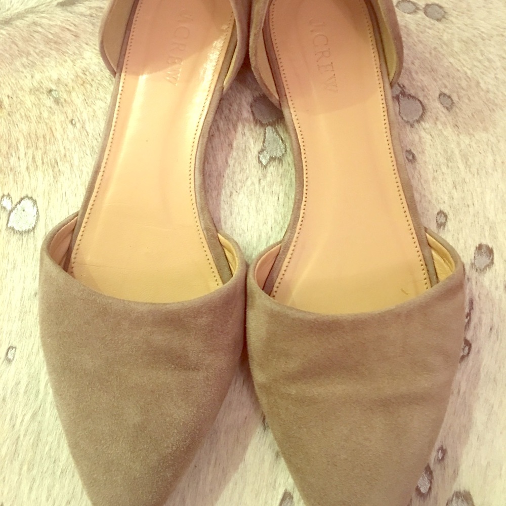 J. Crew suede flats