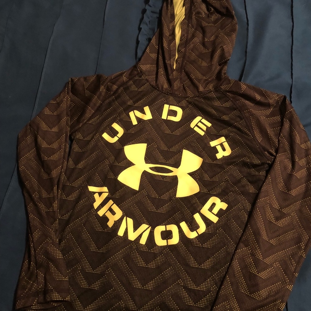 Kids under armour hooded shirt