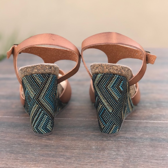 Boho Chic Wrapped Wedge Sandal - Picture 3 of 8