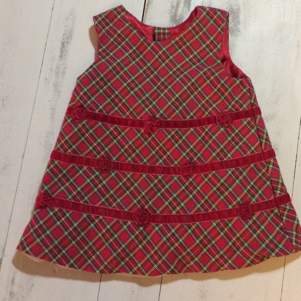 Red Plaid Christmas Dress