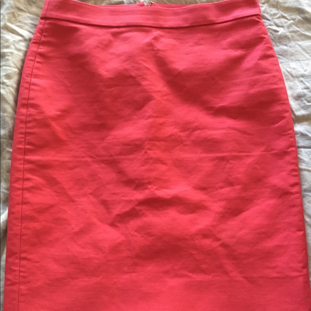 J. Crew Pencil Skirt in Poppy