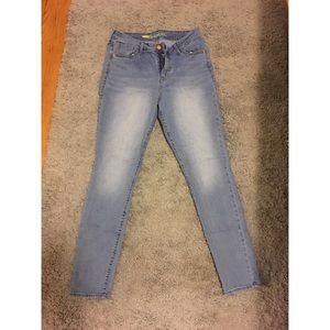 High rise skinny jeans