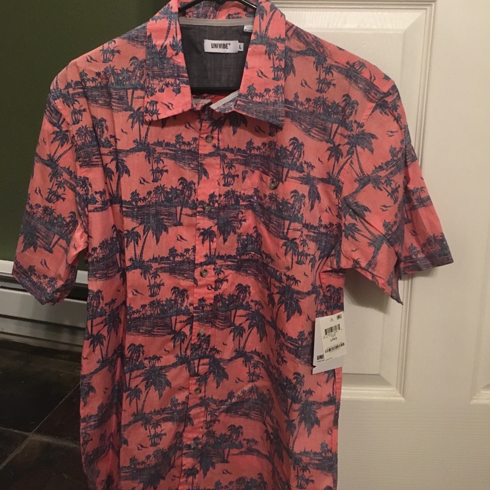 Pink button up