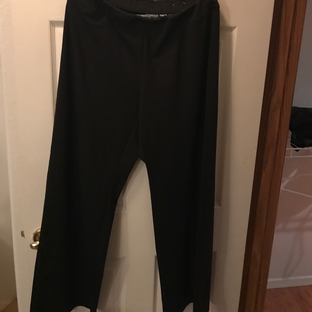 Black pull on dress pants