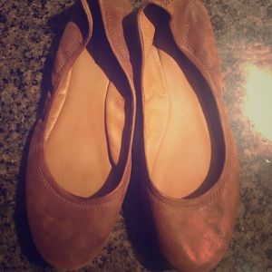 Lucky brand leather ballet flats