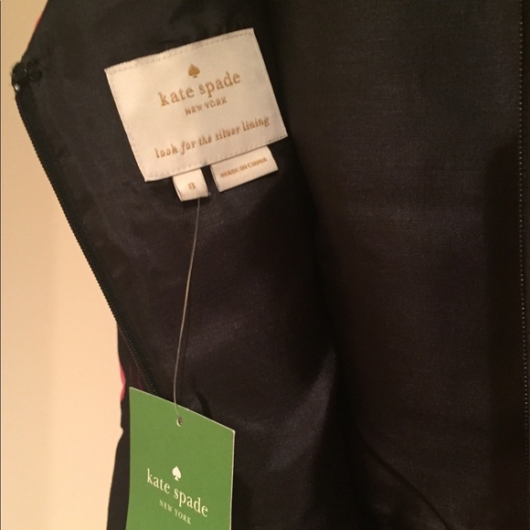 Kate Spade Rosa A-line shoulder bow floral dress - Picture 8 of 8