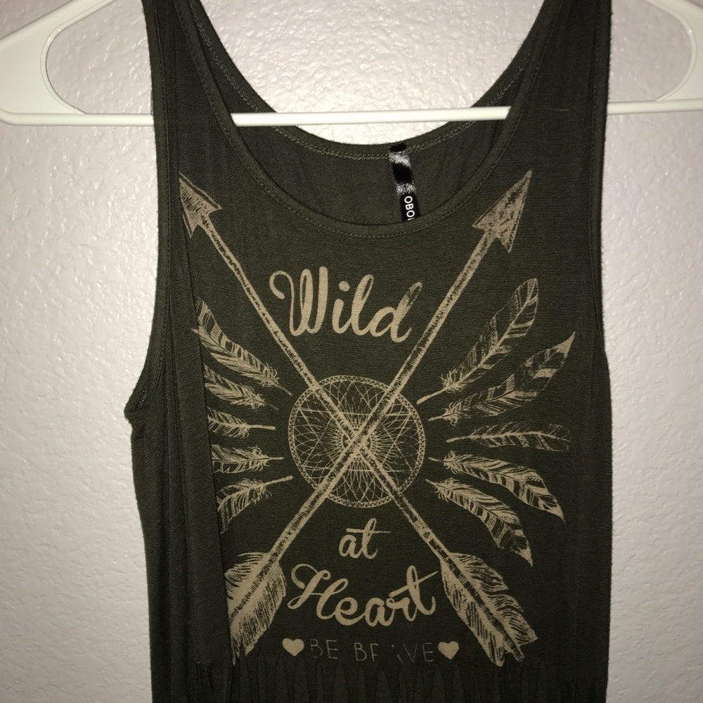 Crop top, fringed shirt!