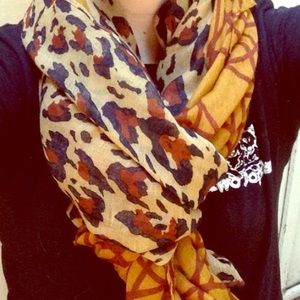 Fun leopard print scarf