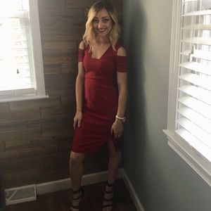 Express Cut-Out Midi Sheath Dress