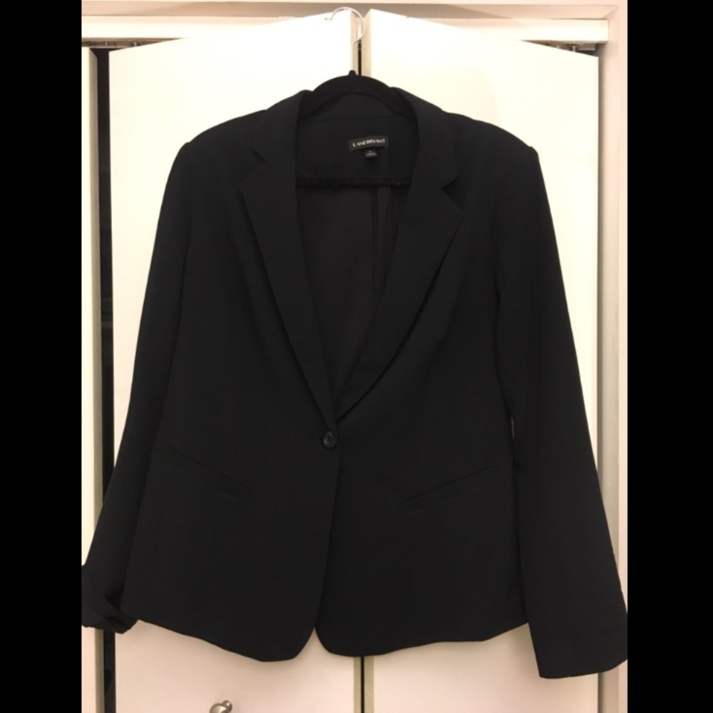 Classic Black Blazer, Lane Bryant Size 16