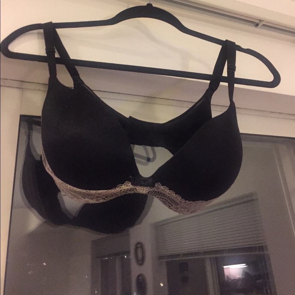 Plain black Victoria's Secret bra