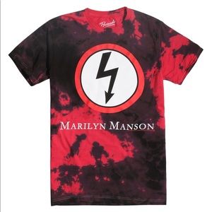 Marilyn Manson Bolt Logo Tie Dye Shirt