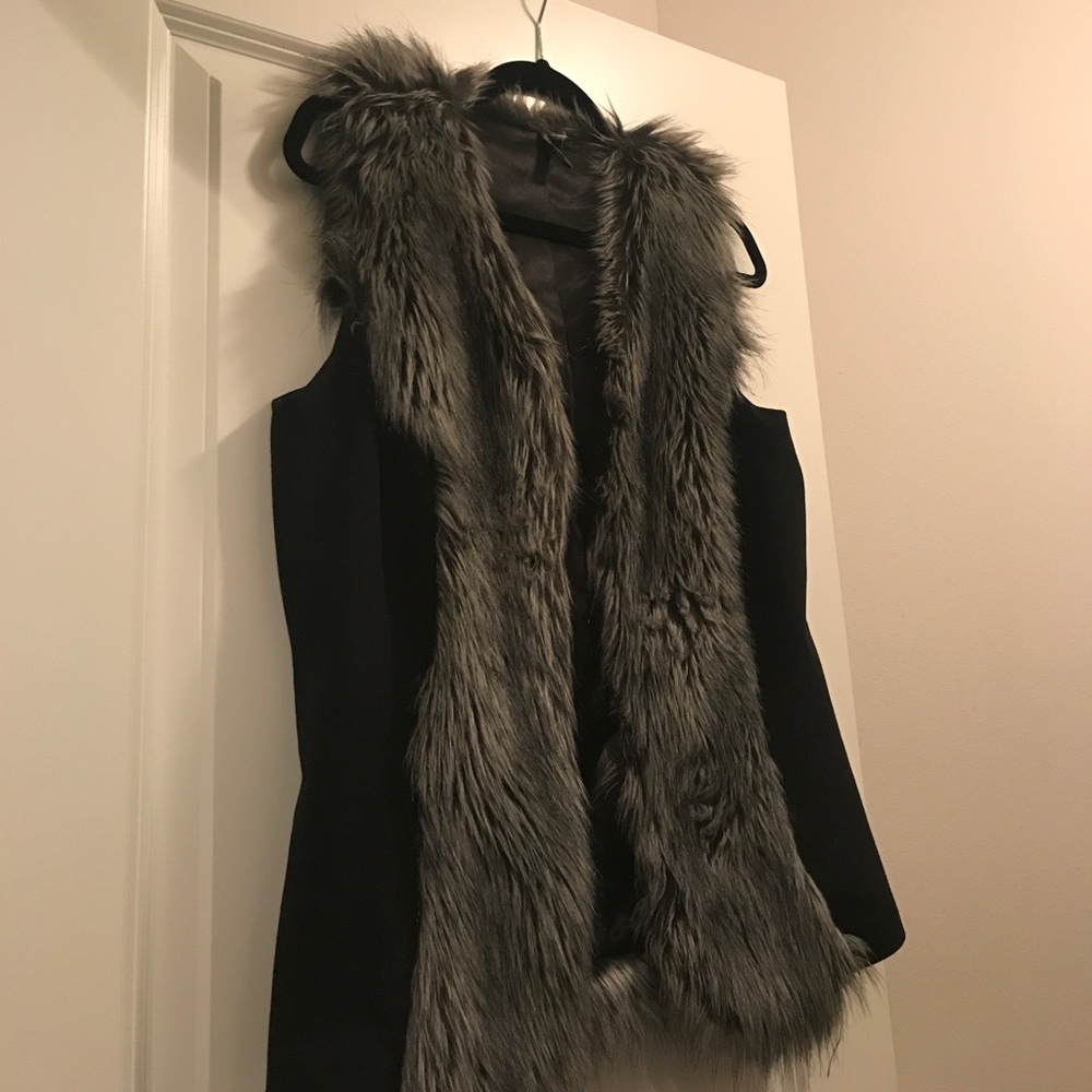 Bisou Bisou Vest with Faux Fur