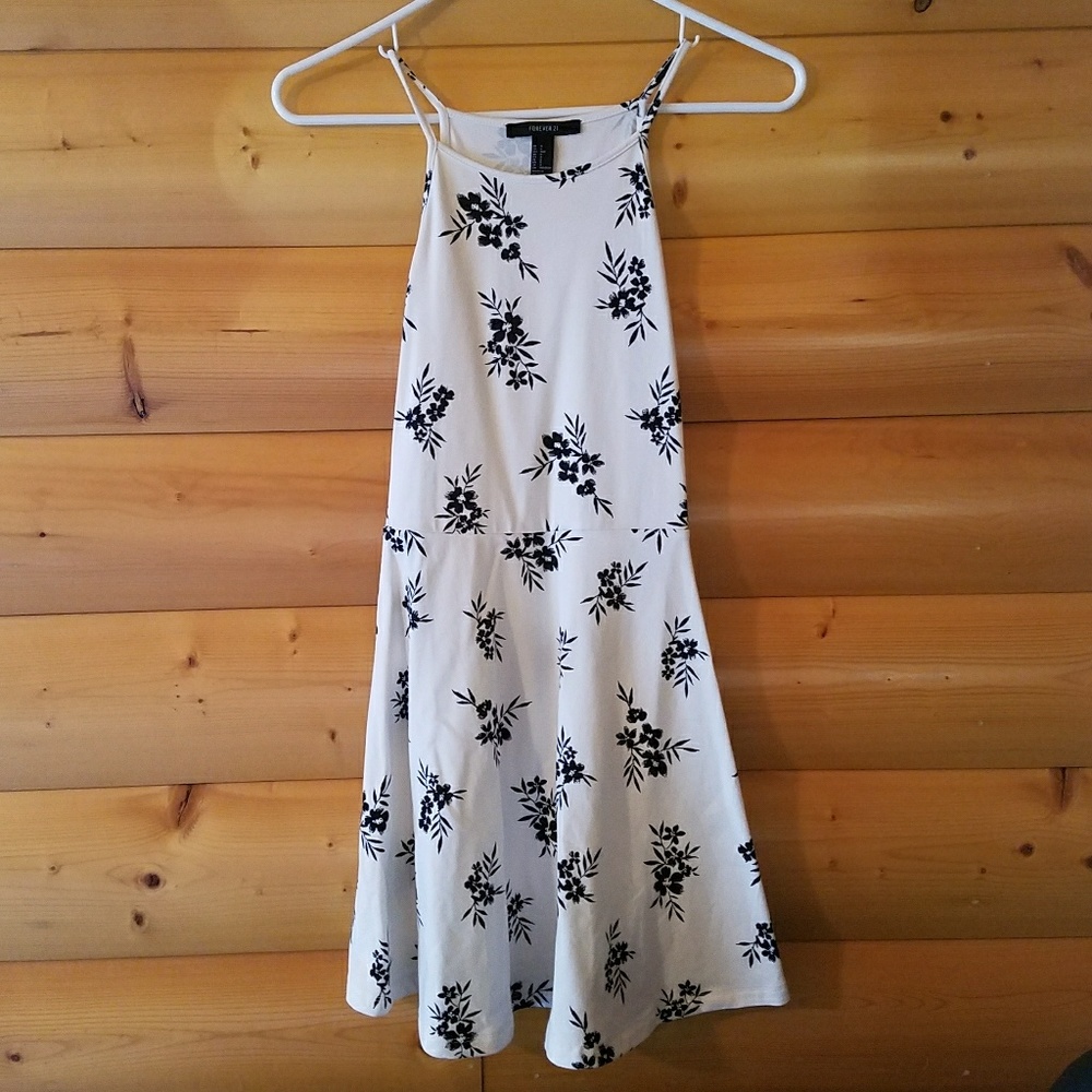 Forever 21 white floral dress